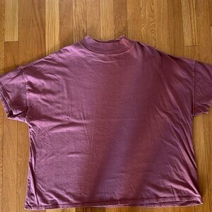 Free people mock neck tee